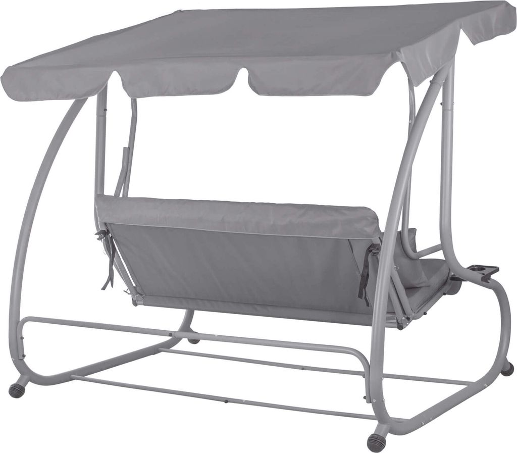 Premium Hollywoodschaukel Gartenschaukel 3er Schaukelbank Produktbild 5