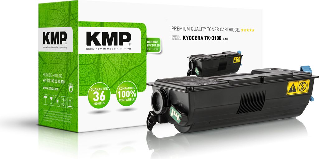 KMP Toner Kyocera TK-3100/TK3100 black 16500 S. K-T66 remanufactured