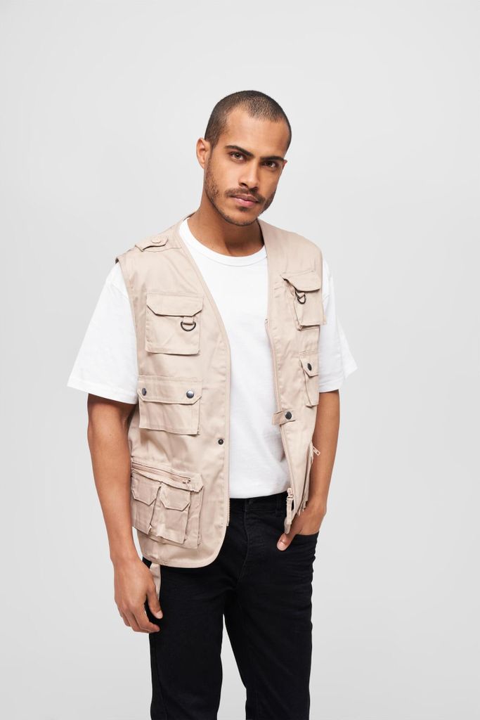 Brandit BD4025 | Hunting Vest S bis 7XL - Farbe: Beige - Größe: XL