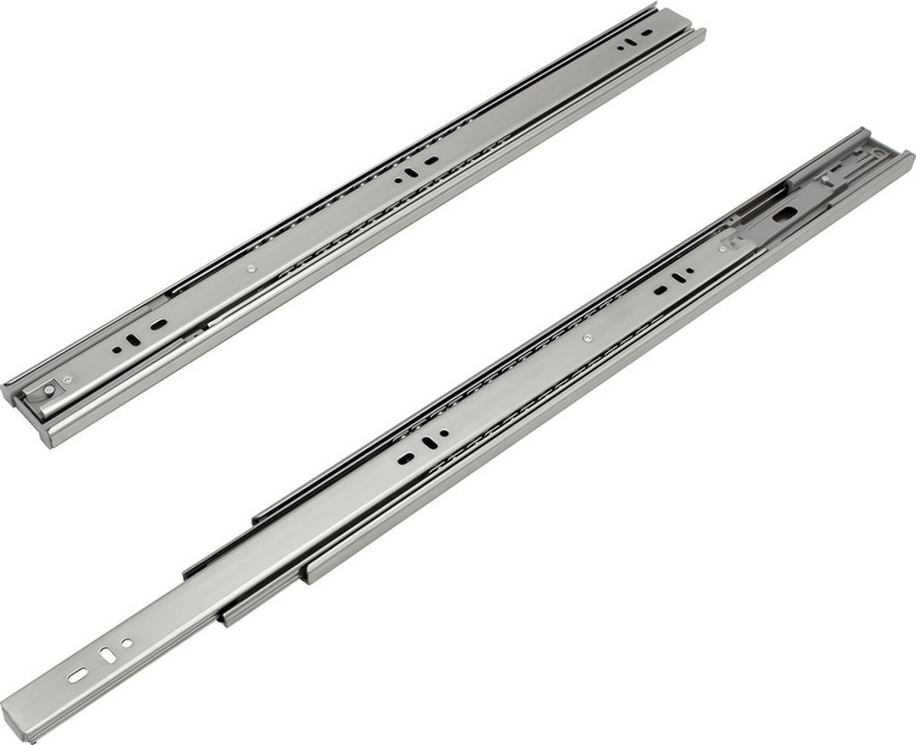 Schubladenschienen Rollenführung Schiene Schubladenauszug Schubladen Kugelführung Selbsteinzug Vollauszug Länge 650mm 1Paar