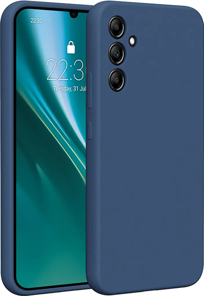 Cover Samsung A34 5G Etteri Blu Scuro - Silicone Morbido e Sicuro