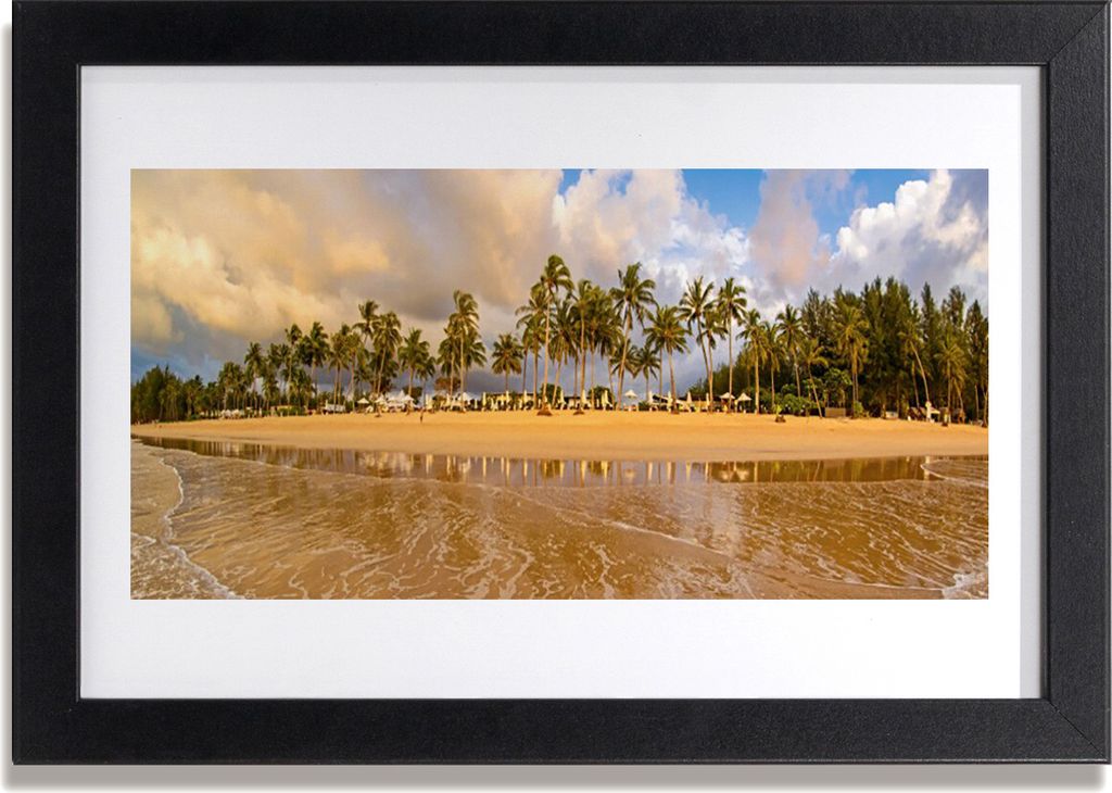 Bild 30x20 MDF-Rahmen Wandkunst Strandlandschaften