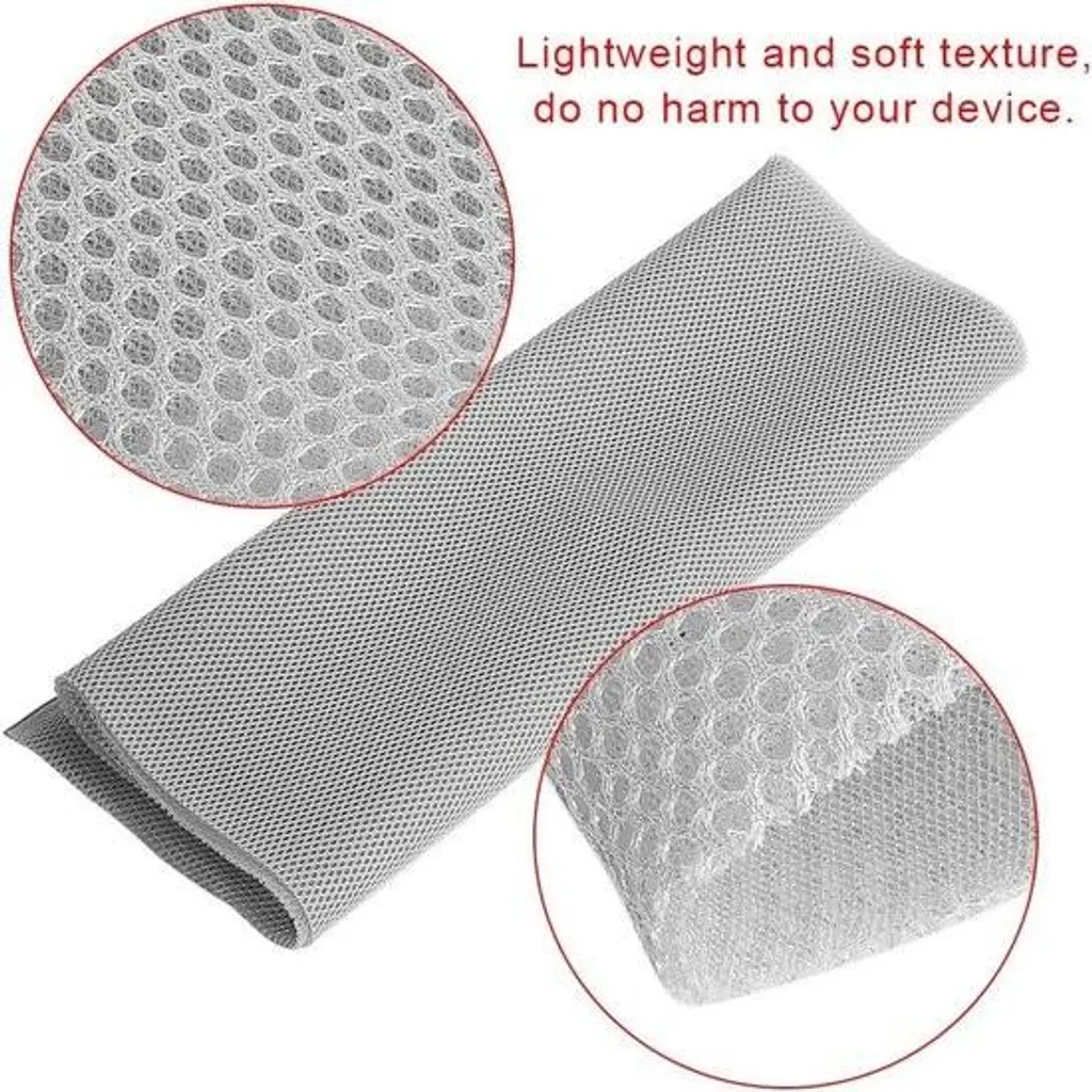 Toile de Protection pour Enceinte Stéréo en Maille Synthétique Grise - 3