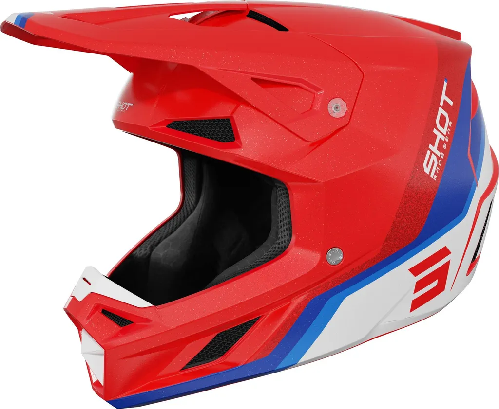 Casque cross Shot Speed Atomic Mips rouge M avec sécurité renforcée