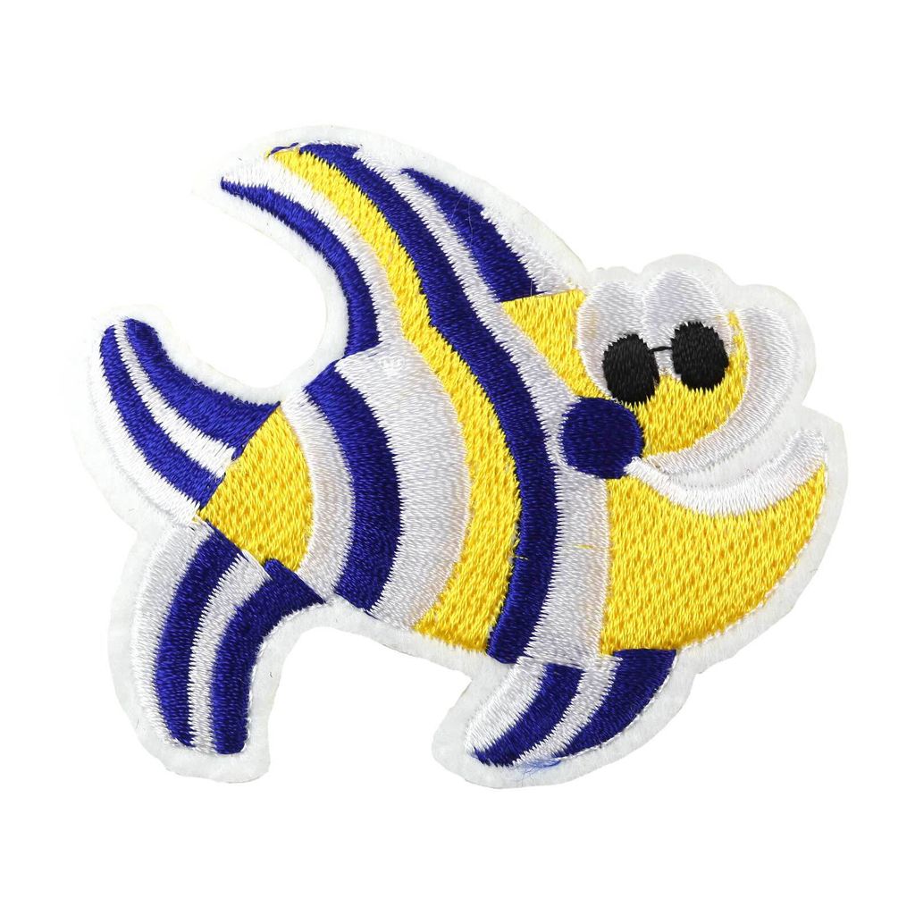 1 Fisch - Aufbügler Bügelbild Applikation, Motivauswahl, Motiv:Motiv 3