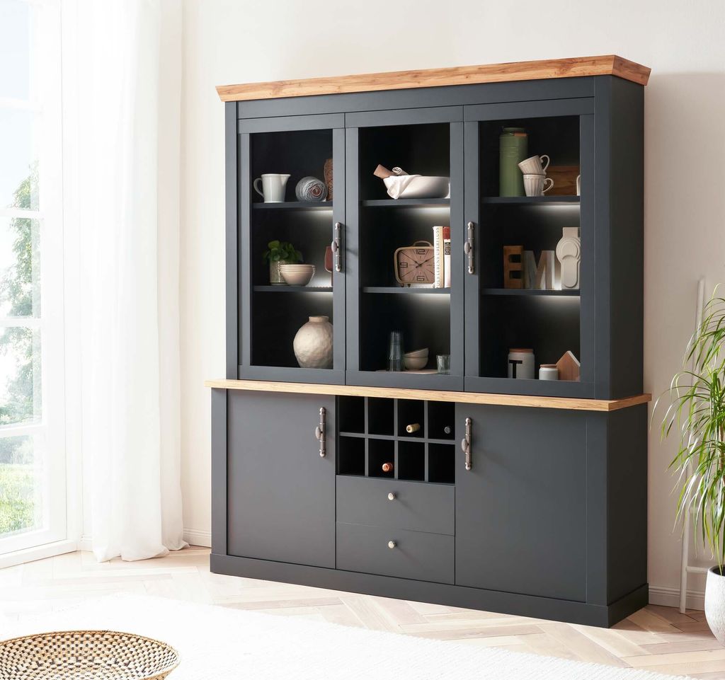 Buffet Catania 57 - Anthrazit / Wotan Eiche Produktbild 