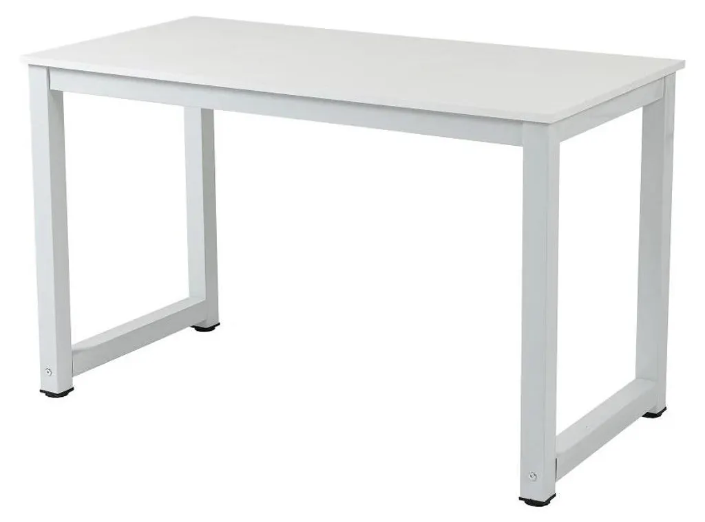 Bureau pliant blanc 120 cm en matériaux résistants haute qualité