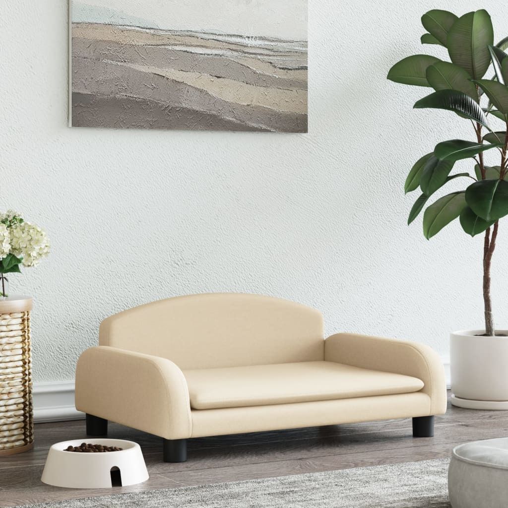 "2026 Promotion" Hundebett Creme 70x45x30 cm Stoff - Hundebetten CC1998