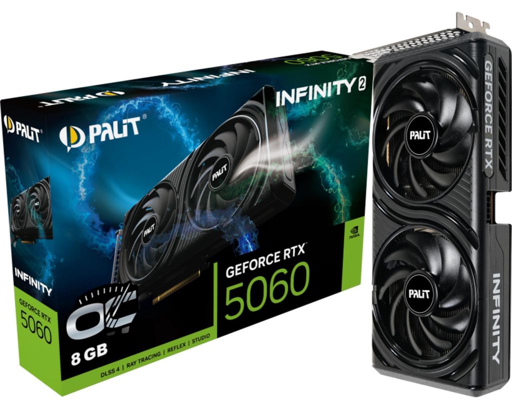 Palit GeForce RTX 5060 Infinity 2 OC, Grafikkarte, (DLSS 4, Produktbild 