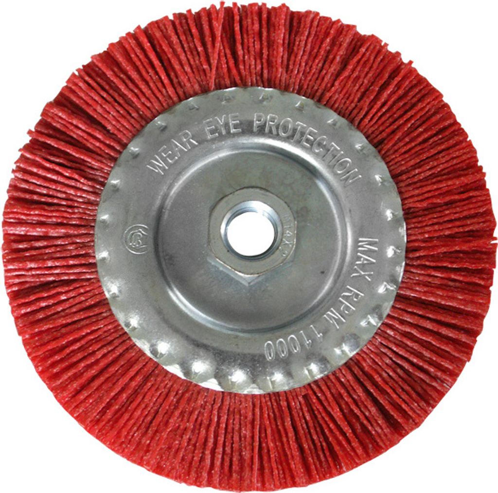 Ø 115 mm spazzola a disco in nylon con filetto M14