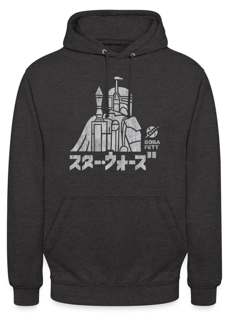 Star Wars: Mandalorian Boba Fett Uni Hoodie, XXL, Anthrazit