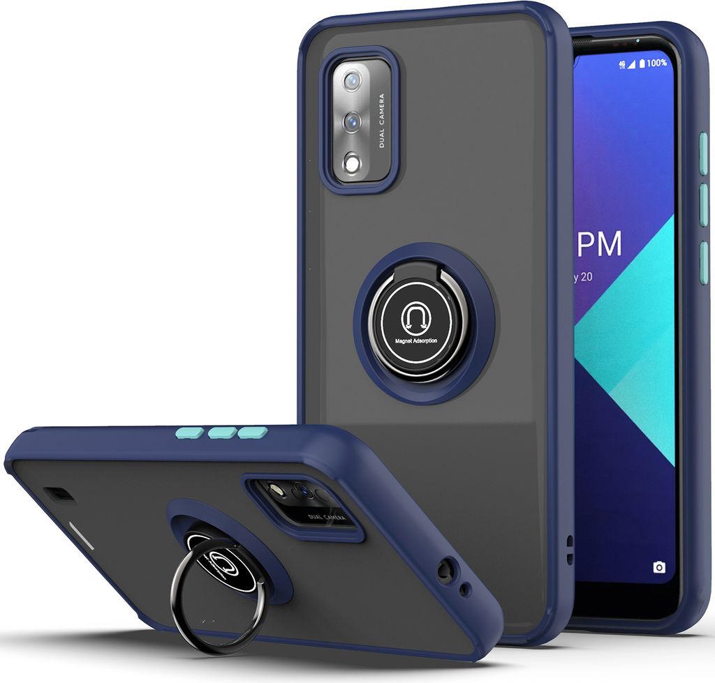 Wiko Ride 3 Hülle, Ring Halter Ständer Matte Transluzent Produktbild 