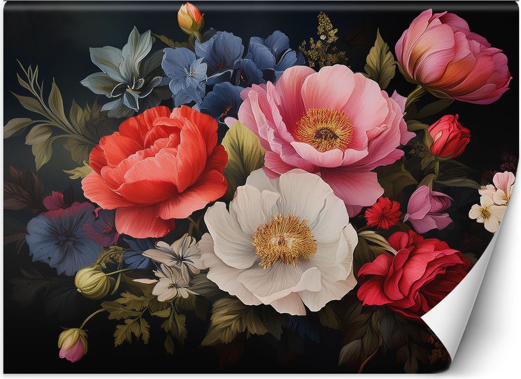 Vlies fototapete Laubblume Natur 350x245 cm Feeby Bunt inkl. Kleber einfache Montage