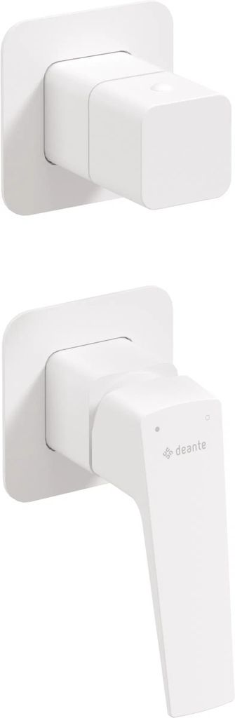 Design Duscharmatur, Unterputzmontage, mit Duschschalter - bianco