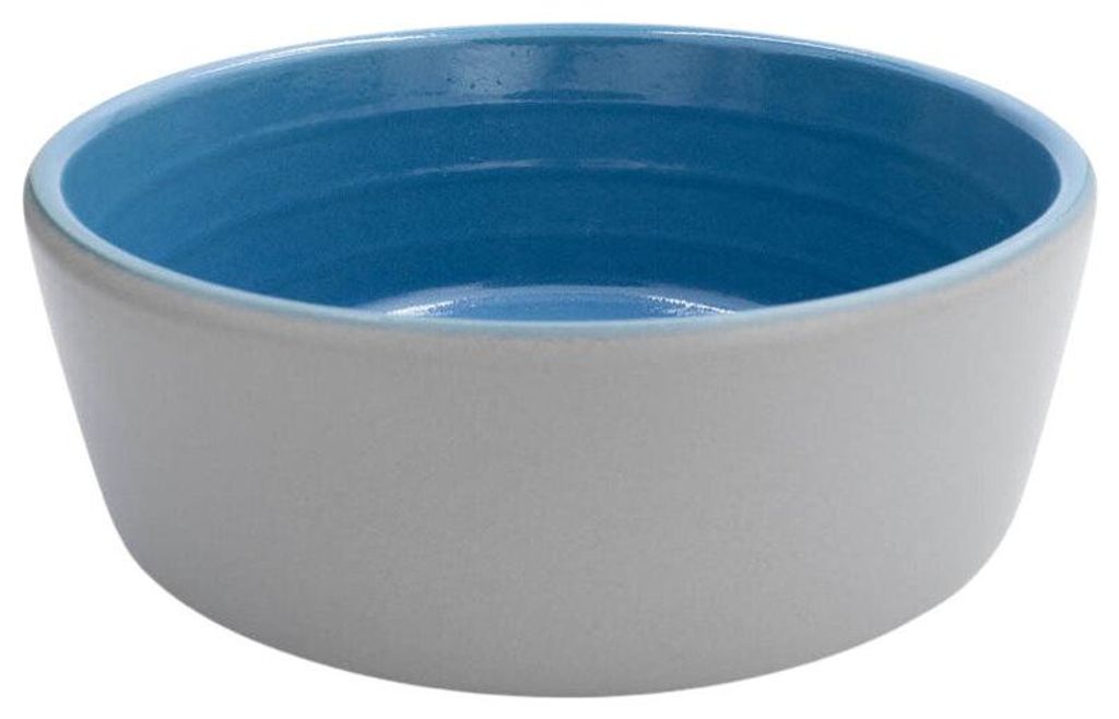 napani Keramikfutternapf grau/taubenblau, Größe: L