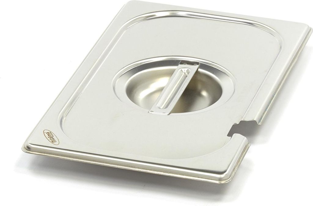 Maxima - Gastro Gastronormdeckel - 1/4 GN - Edelstahl - mit Pause