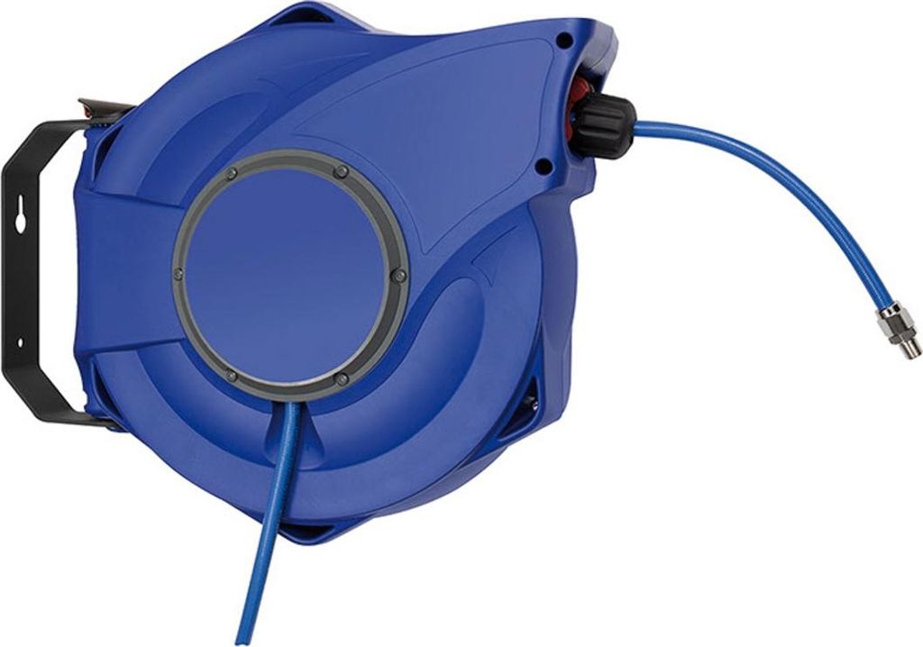 Riegler Schlauchaufroller, Druckluft, PolyurethanSchl. Ø 12x8, R 1/4 AG, 10 m