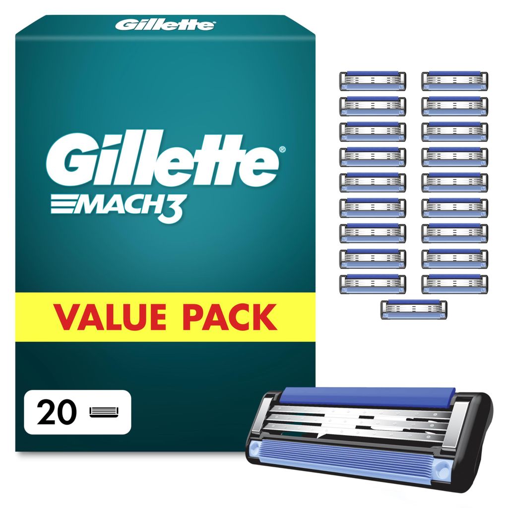 Lamette Gillette Gillette Mach3 - 20 pezzi Immagine del prodotto 