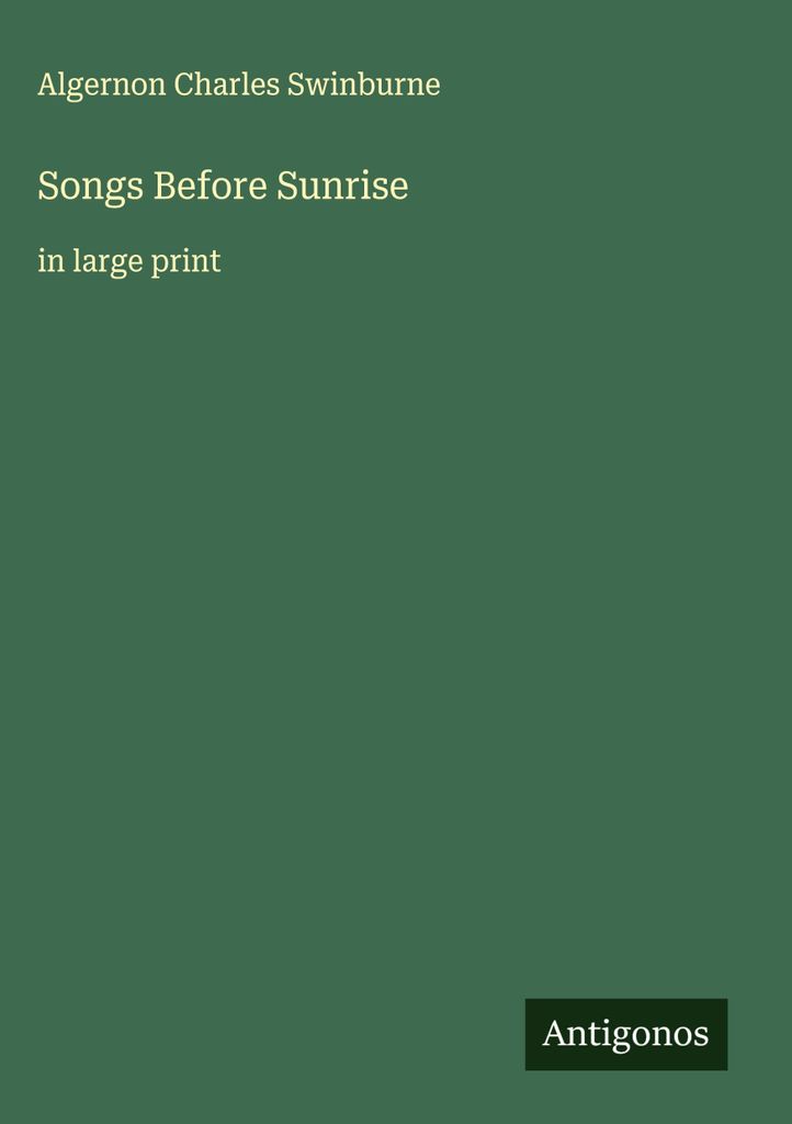 Lieder vor Sonnenaufgang