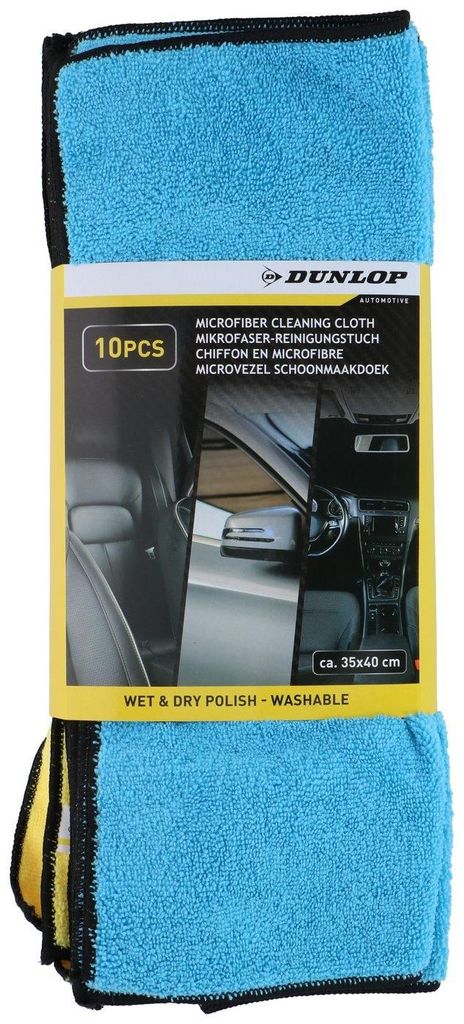 Dunlop - Salviettine universali in microfibra per auto per Immagine del prodotto 