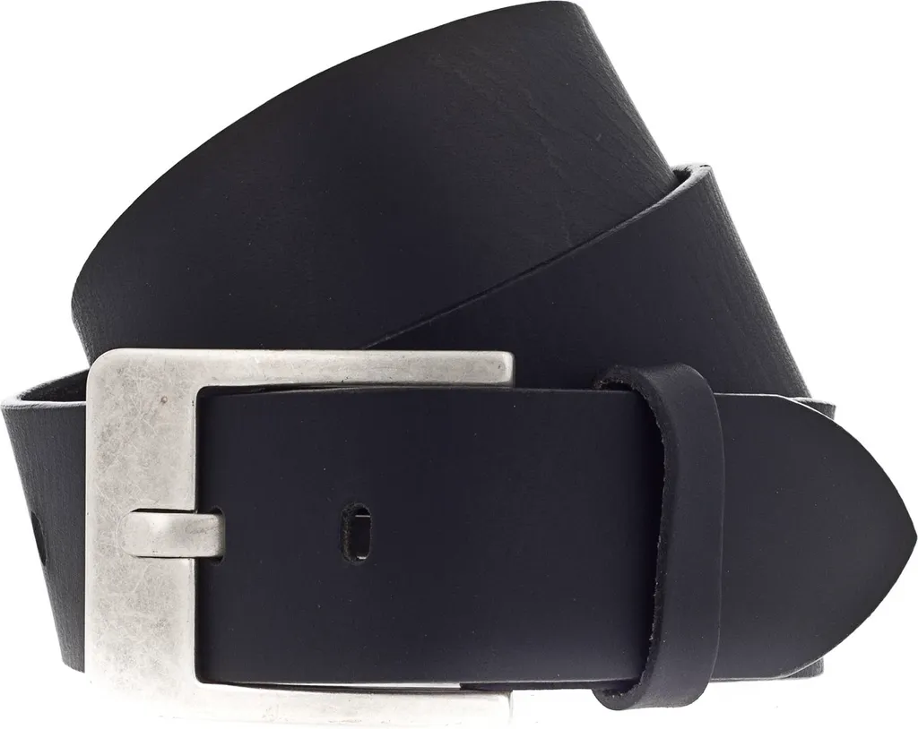 Cintura Uomo Vanzetti Pelle Pieno Fiore 4,5 cm | Denim Love Black