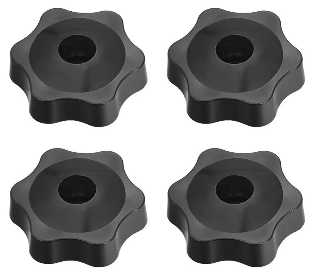 Vis de Serrage Étoilée M6 avec Poignée en Plastique Renforcé - 4pcs