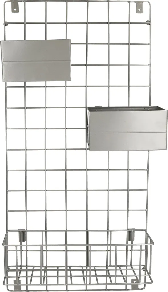 Organizer Parete Living Nostalgia KitchenCraft - Ferro Grigio 80cm