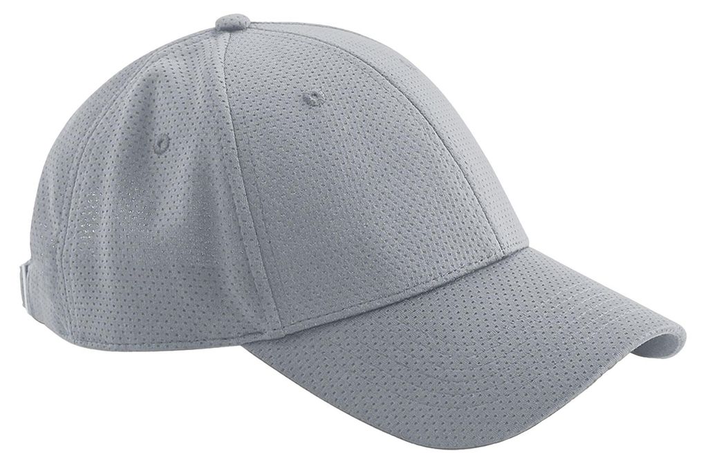Beechfield - Baseball-Mütze 6 Segmente für Herren/Damen Uni FK1551 (Einheitsgröße) (Hellgrau)