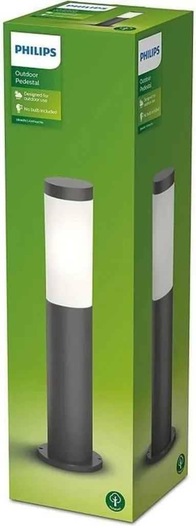 Luminaire Extérieur IP44 Philips Utrecht en Acier Inoxydable Anthracite