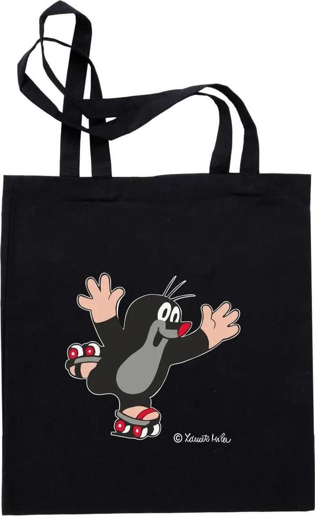 Tasche der kleine Maulwurf mit Rollschuhe in schwarz