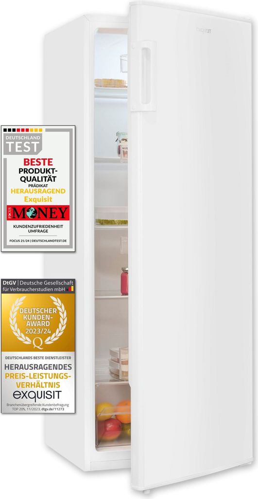 Exquisit Vollraumkühlschrank KS320-V-H-040D weiss | Produktbild 1