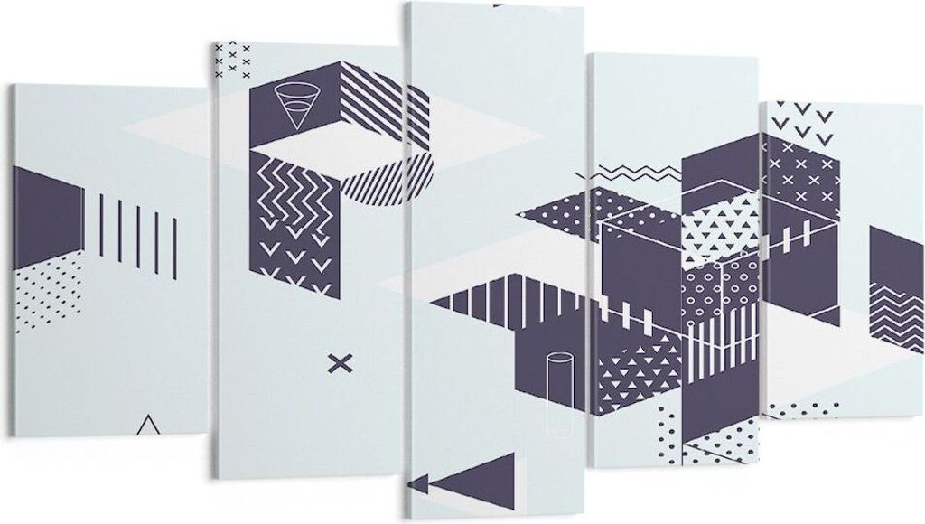 Bild auf Leinwand - Leinwandbild - Abstraktion modern - 160x85cm - Wand Bild - Wanddeko - Leinwanddruck - Bilder - Kunstdruck - Wanddekoration - Le...