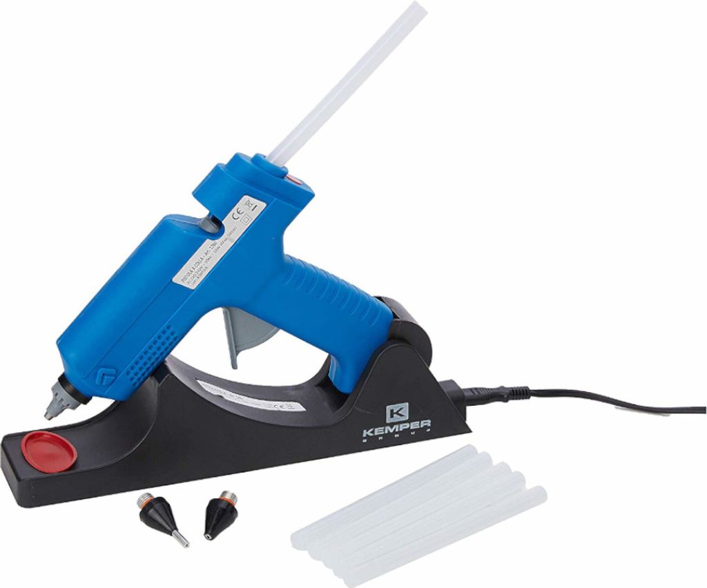 Kemper Akku-Klebepistole 25W- 160°C -180°C mit 2 Klebestiften