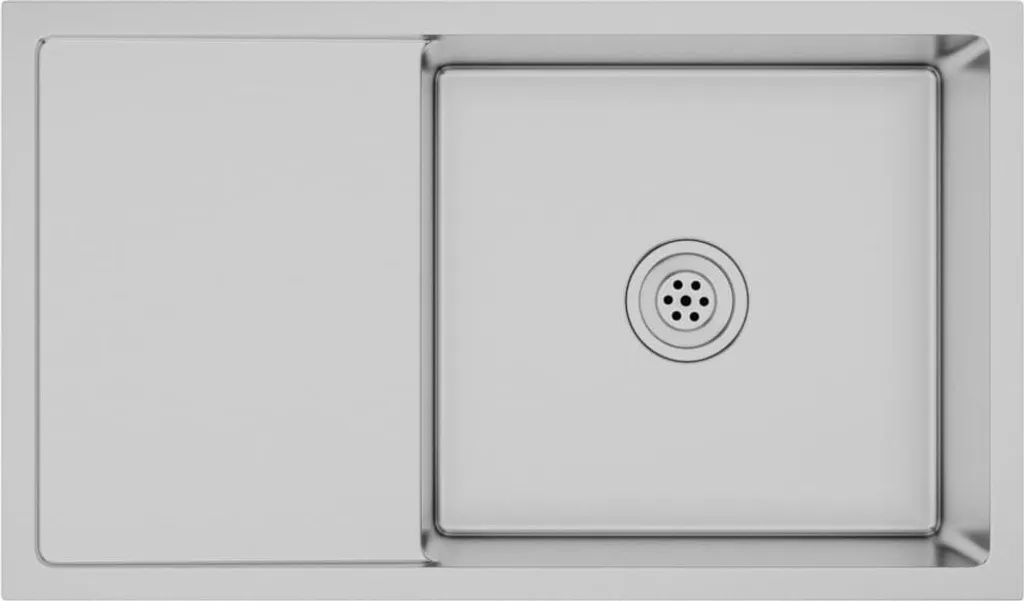 vidaXL Lavello artigianale da incasso in acciaio inox
