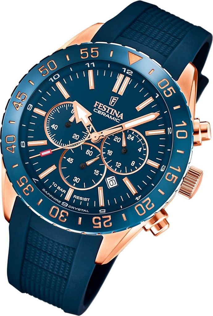 Festina Chronographen CERAMIC Blue Produktbild 