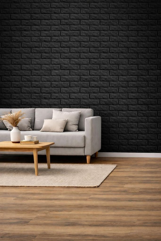 3D Tapete Wandpaneele Selbstklebend Ziegelstein Wasserdicht Wandaufkleber Tapete Wandpaneele selbstklebend Moderne Wandverkleidung in Steinoptik sc...