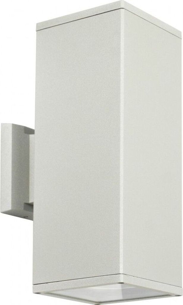 Außen Wandlampe IP54 Modern in Silber Up Down Outdoor Wandleuchte Außenleuchte Wand Balkon Terrasse