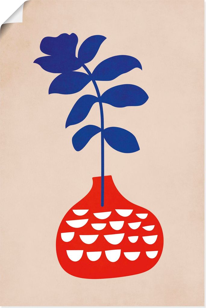 ARTland Poster Wilde Blume Größe: 80x120 cm