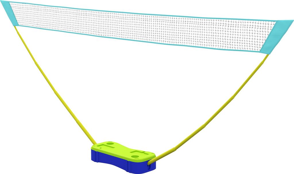 Badminton-Netz-Set Volleyball-Netz-Set, 3-teiliges Set, 400 cm x 22,4 cm x 155 cm, Schwarz + Blau + Grün