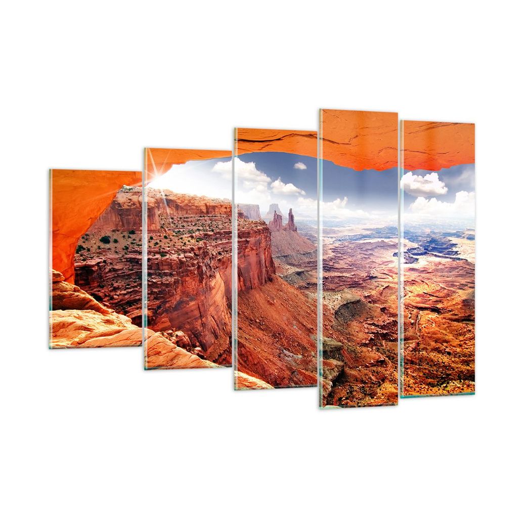 Bilder auf glas - Amerika arizona schlucht geologie - 150x100cm - Glasbilder - Wandbilder - Kunstdruck - Wanddekoration aus Glas - Glas Bilder - Wa...