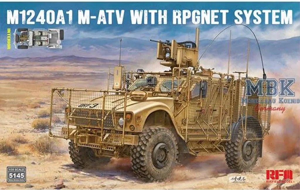 Kit Maquette M1240A1 MATV pour Diorama Militaire Moderne RFM5145 au 1/35
