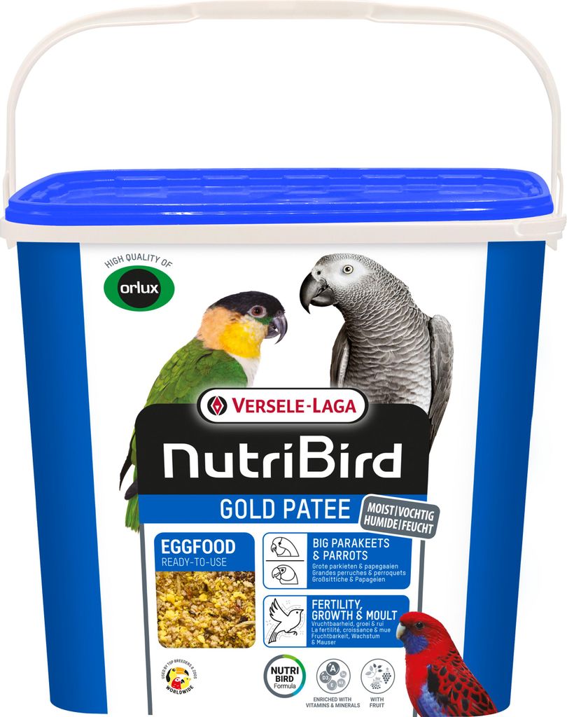 NutriBird Gold Patee grandi cocorite e pappagalli - 5 kg Immagine del prodotto 