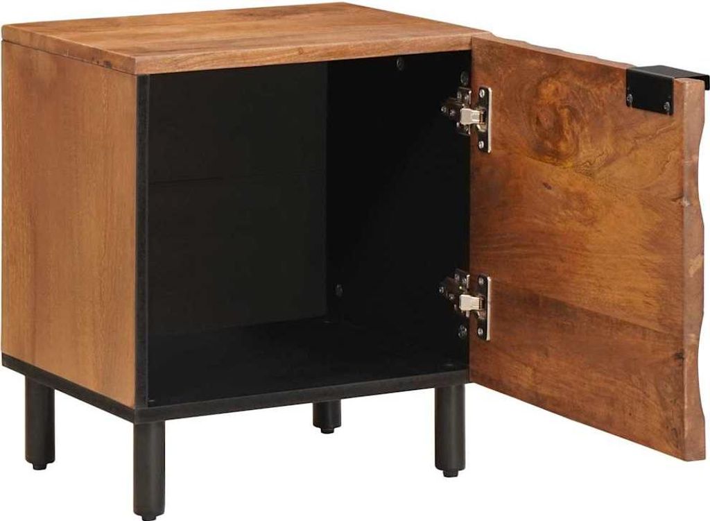 Stabli Nachttisch 2 pcs - Montage erforderlich - Braun 40 x 33,5 x 46cm Massivholz Mango - DE185895 - Nachttische & -schränke