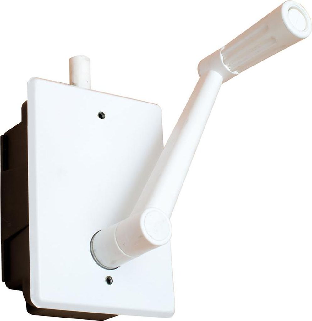 MICEL - 90039 - Lathe de Unterputzklappe, Max. Belastung 20 kg, inkl. Griff und Schnur, aus ABS, weiß lackiert, 38 x 73 x 112 mm