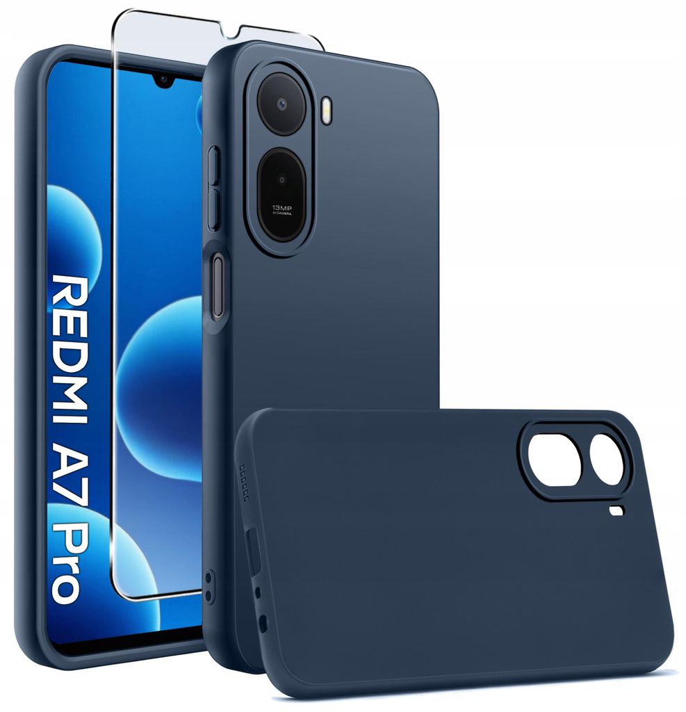 Mattes, schlankes Silikon-Etui für das Xiaomi Redmi A7 Pro Produktbild 
