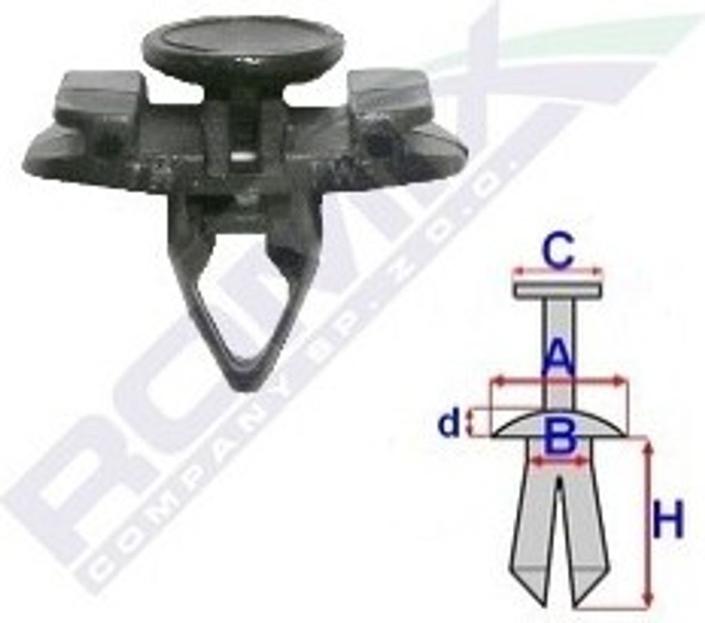 ROMIX Clip Zier- / Schutzleiste C60448 für VW Golf V Produktbild 