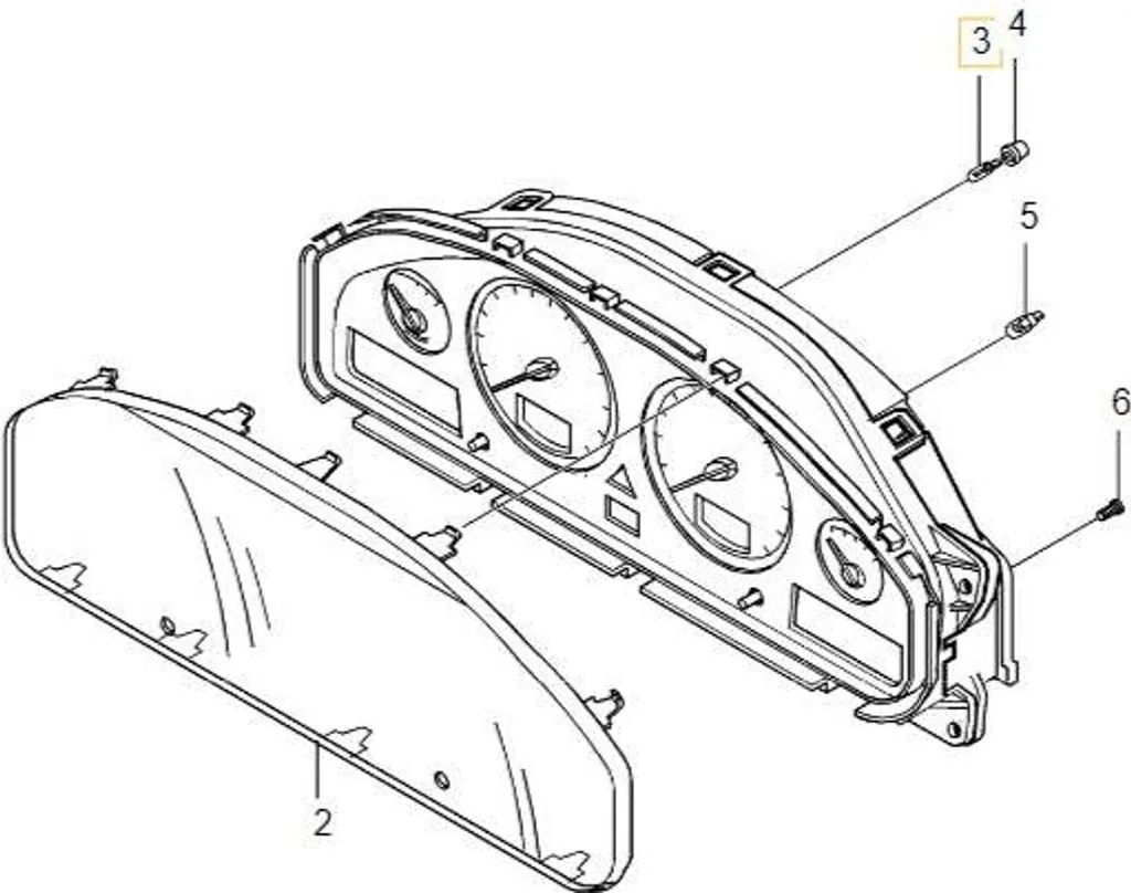 Lampadina Orologio Volvo S60 S80 V70 XC70 - Ricambio OE Originale