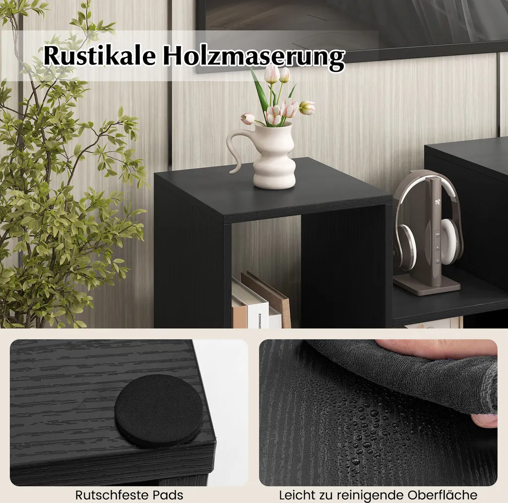 Support TV 60 Pouces Extensible pour Optimiser l'Espace Multimédia Noir