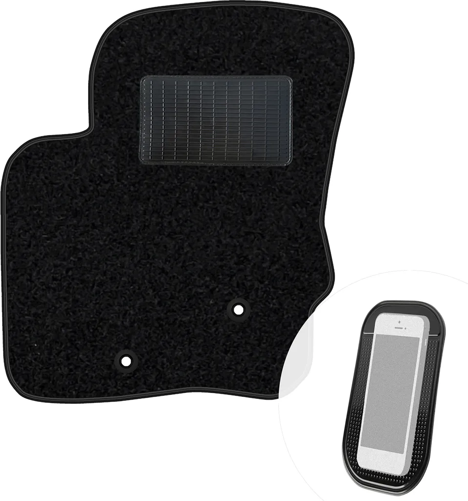 Mossa Tappetini auto in feltro compatibili con Volvo S60 I (2000-2009) - tappeti auto - nero 1