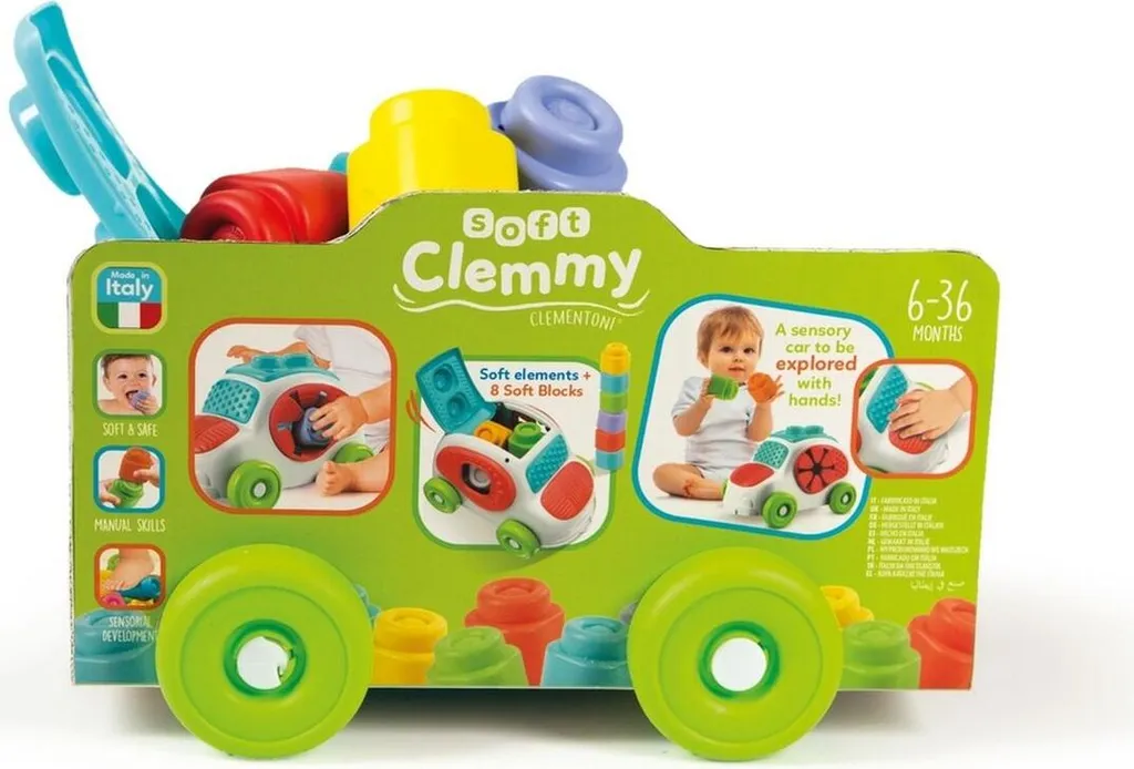 Voiture-jouet Clementoni pack de 8 voitures multicolores bébé - 3